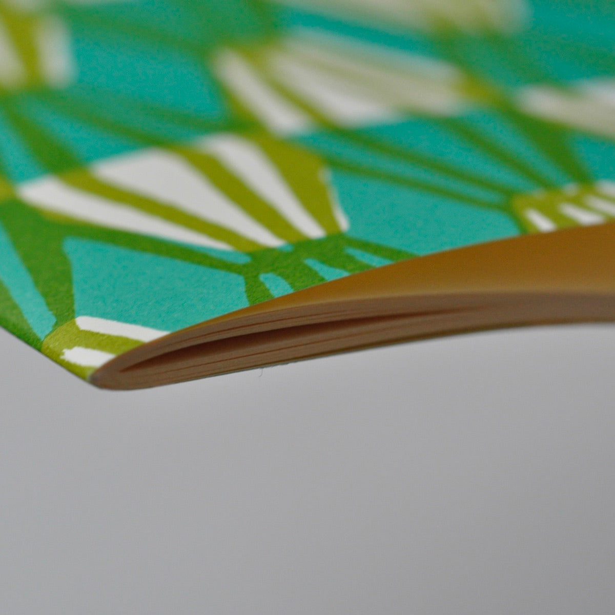 Exercise Book Threadwork Sap Green and Turquoise