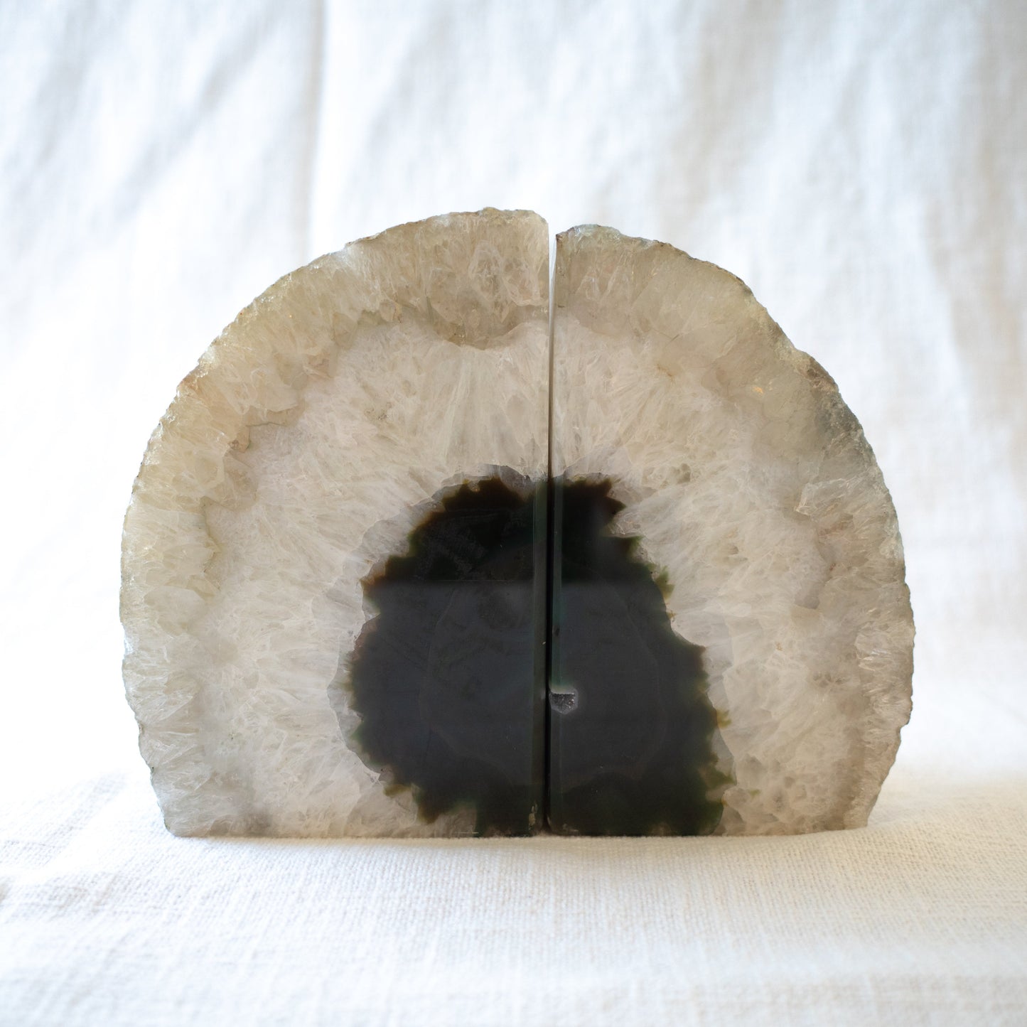 Green Agate Bookends