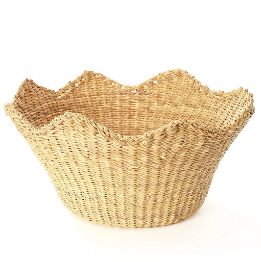 Natural Bolga Crown Basket